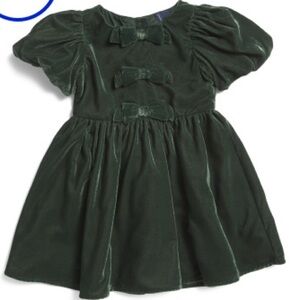 Janie and Jack Bow Velvet Dress
